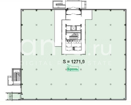 Планировка офиса 4809 м², 1 этаж, Бизнес-центр «Дорохофф»